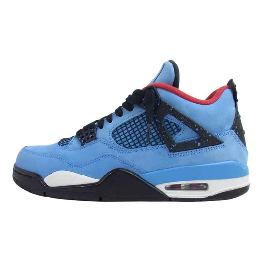 NIKE ナイキ 308497-406 AIR JORDAN 4 RETRO Travis Scott Cactus Jack エア ジョーダン 4 レトロ トラビス スコット ライトブルー系 28.5㎝【中古】