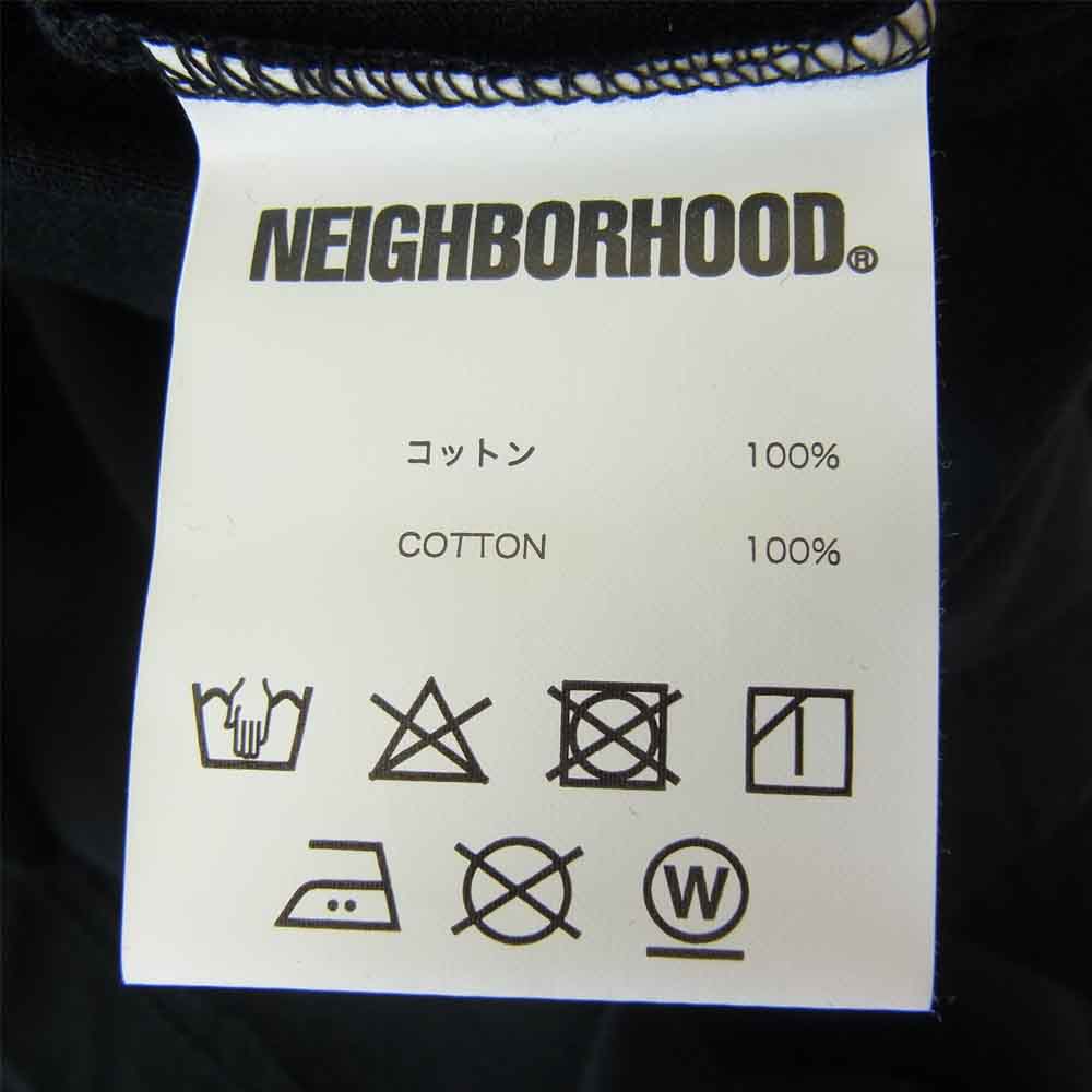 NEIGHBORHOOD ネイバーフッド 20AW 202PCNH-ST07 DISTORTION-2 / C-TEE.SS ワンウォッシュ Tシャツ ブラック系 L【新古品】【未使用】【中古】