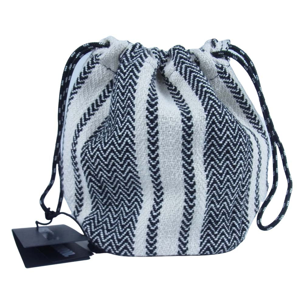 NEIGHBORHOOD ネイバーフッド 21SS 201TQNH-CG01S WEAVING POUCH / C-LUGGAGE 巾着 ポーチ ホワイト系 F【新古品】【未使用】【中古】