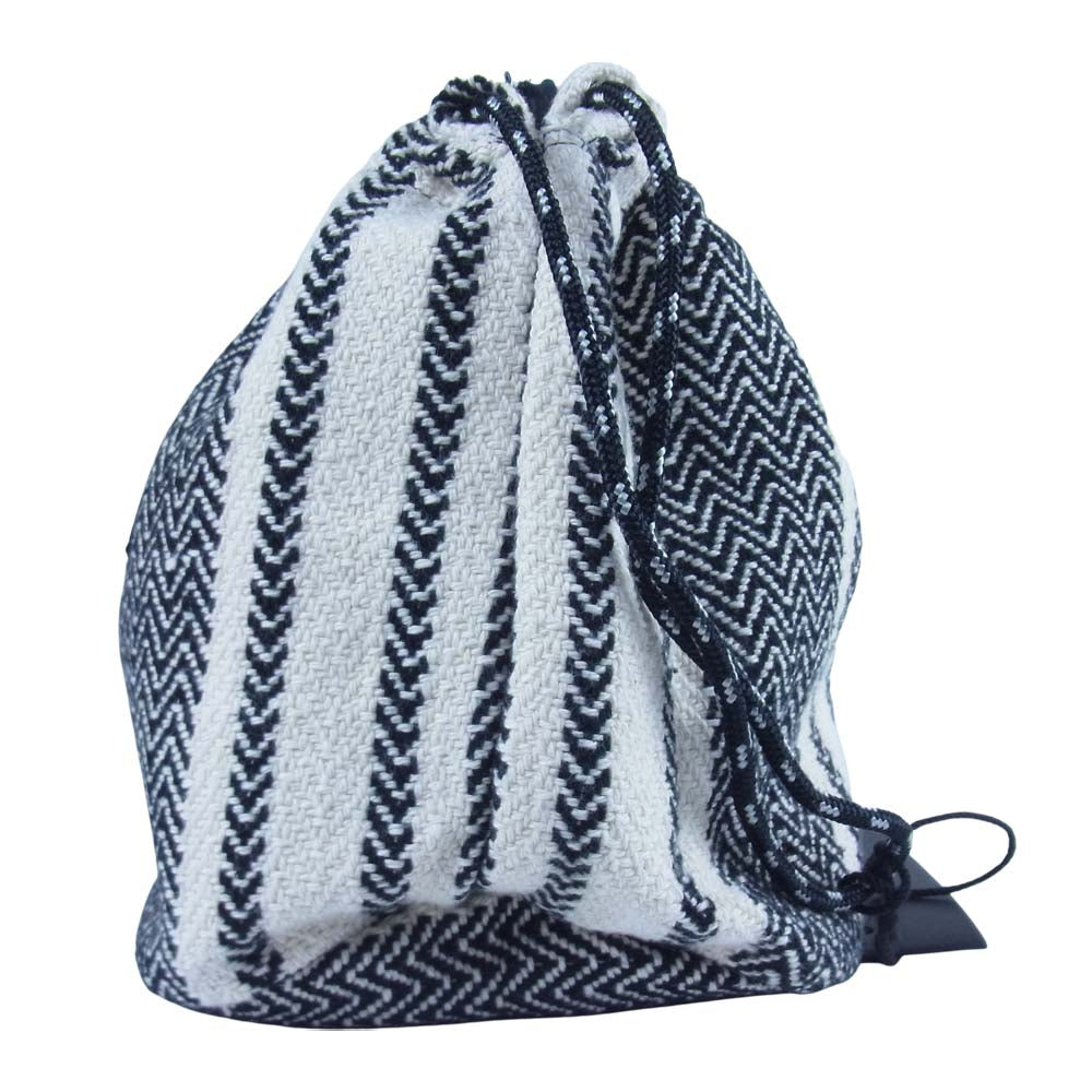 NEIGHBORHOOD ネイバーフッド 21SS 201TQNH-CG01S WEAVING POUCH / C-LUGGAGE 巾着 ポーチ ホワイト系 F【新古品】【未使用】【中古】