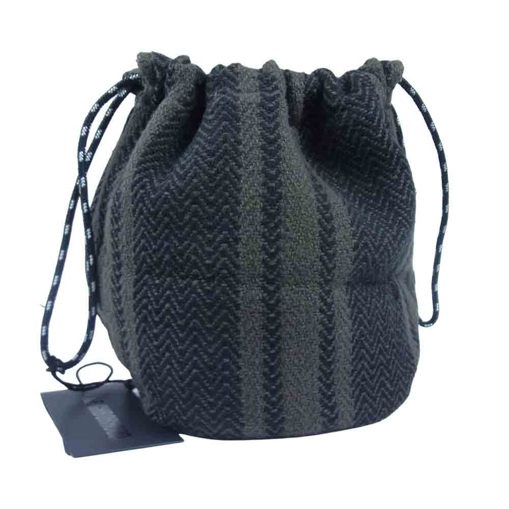 NEIGHBORHOOD ネイバーフッド 21SS 201TQNH-CG01S WEAVING POUCH / C-LUGGAGE 巾着 ポーチ OLIVEDRAB【新古品】【未使用】【中古】