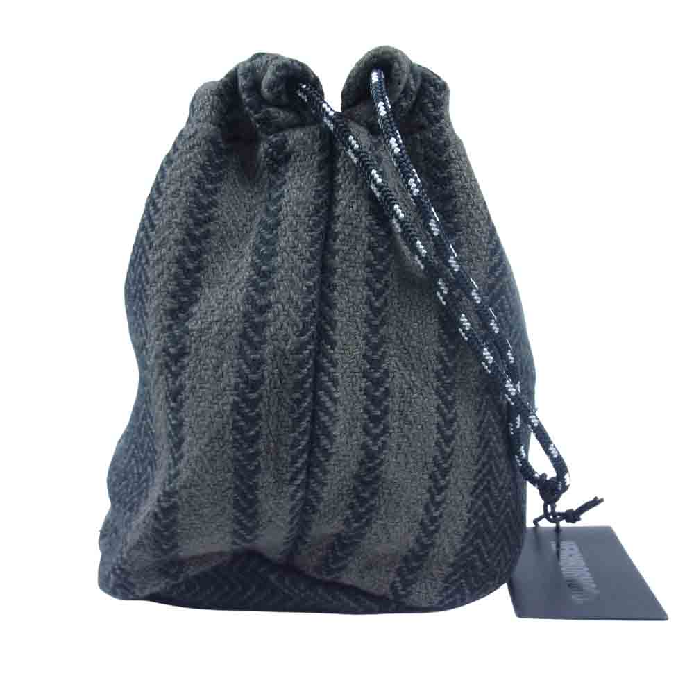 NEIGHBORHOOD ネイバーフッド 21SS 201TQNH-CG01S WEAVING POUCH / C-LUGGAGE 巾着 ポーチ OLIVEDRAB【新古品】【未使用】【中古】