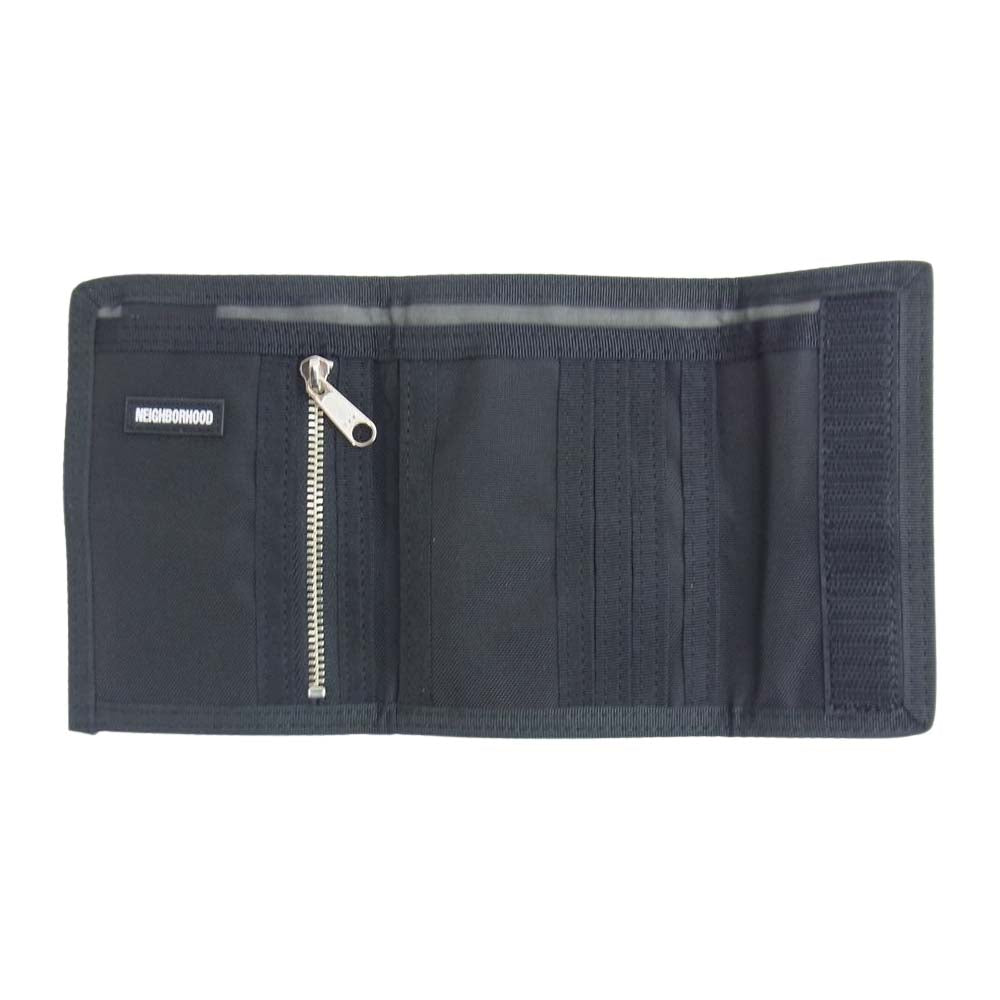 NEIGHBORHOOD ネイバーフッド 21SS 211YSPTN-AC01 PORTER ポーター NHPT . SHORT / C-WALLET ボンディング加工 三つ折り ショート ウォレット 財布 ブラック系 表記無し【新古品】【未使用】【中古】