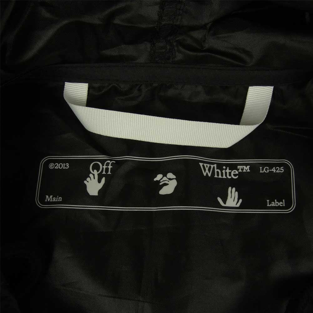 OFF-WHITE オフホワイト 国内正規品 PACKABLE RAINCOAT パッカブル レイン コート ブラック系 M/L【新古品】【未使用】【中古】