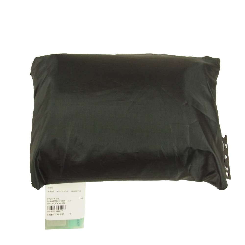 OFF-WHITE オフホワイト 国内正規品 PACKABLE RAINCOAT パッカブル レイン コート ブラック系 M/L【新古品】【未使用】【中古】