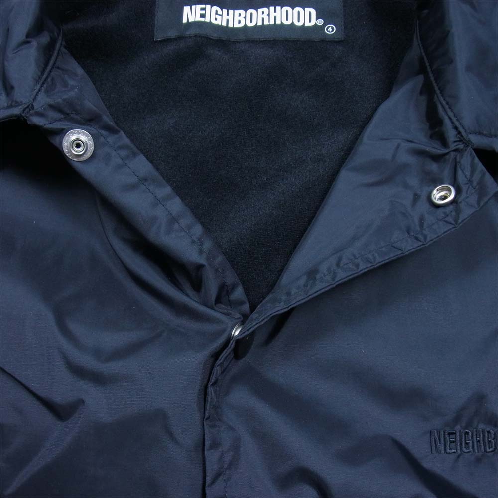 NEIGHBORHOOD ネイバーフッド 21SS 211TSNH-JKM01 BROOKS / N-JKT ロゴ 刺繍 コーチ ジャケット ブラック系 L【美品】【中古】