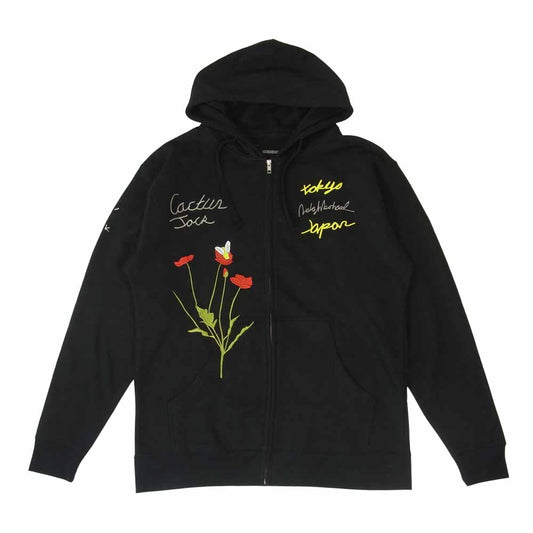 NEIGHBORHOOD ネイバーフッド 21SS Travis Scott トラヴィス スコット CACTUS JACK CAROUSEL HOODIE ジップ パーカー ブラック系 L【極上美品】【中古】
