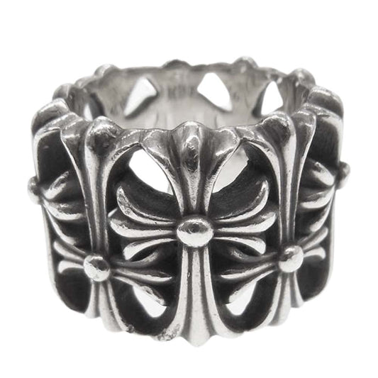 CHROME HEARTS クロムハーツ（原本無） CEMETERY CRS RING セメタリー クロス リング シルバー系 21.5号【中古】