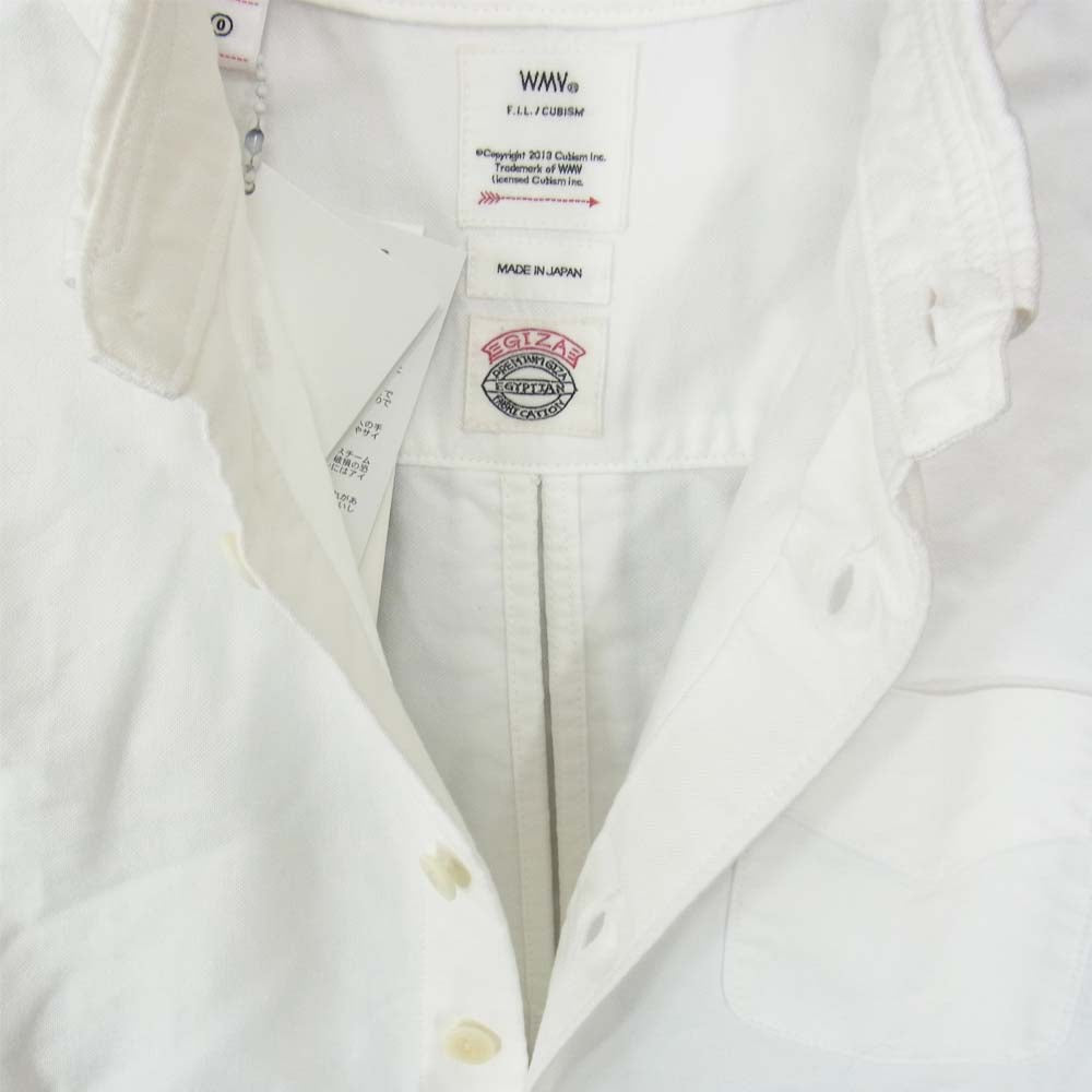 VISVIM ビズビム 19SS 0319105011001 WMV ALBACORE SHIRT ペイズリー 切替 アルバコー ボタンダウン 長袖 シャツ ホワイト系【美品】【中古】