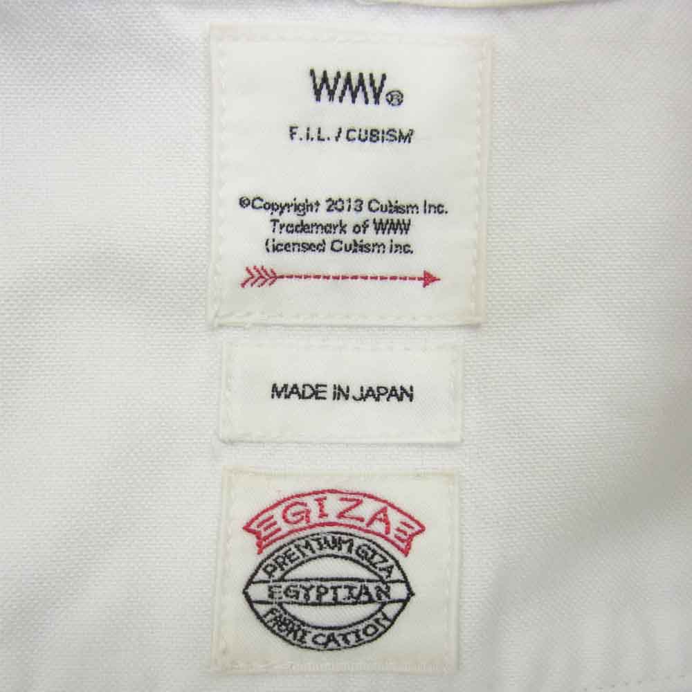 VISVIM ビズビム 19SS 0319105011001 WMV ALBACORE SHIRT ペイズリー 切替 アルバコー ボタンダウン 長袖 シャツ ホワイト系【美品】【中古】