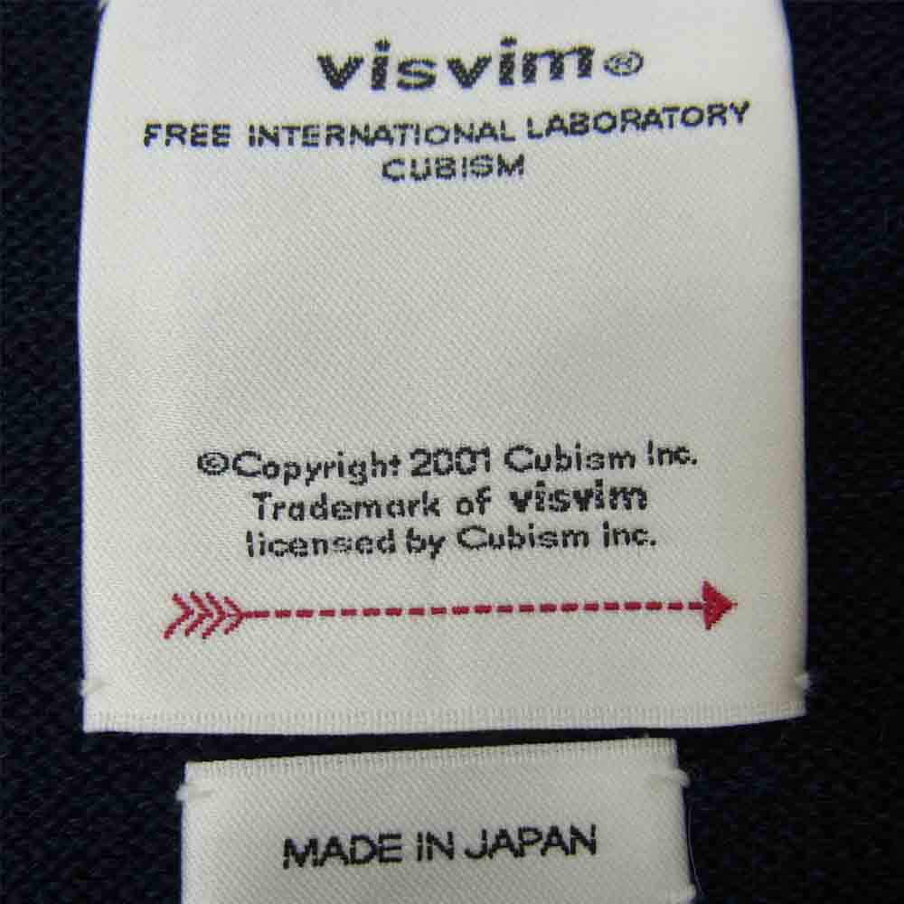 VISVIM ビズビム 21AW 0121205012005 AMPLUS V-NECK KNIT L/S アンプラス Vネック ニット セーター ネイビー系 1【新古品】【未使用】【中古】