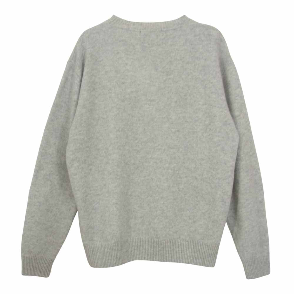 HYSTERIC GLAMOUR ヒステリックグラマー 20SS 02203NS07 JAM ON HYSTERIC SOUNDS OF THE FUTURE クルーネック ニット セーター グレー系 M【極上美品】【中古】