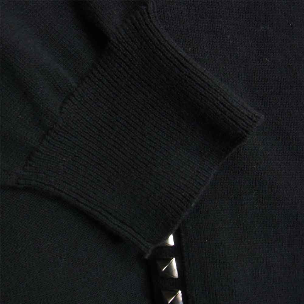 HYSTERIC GLAMOUR ヒステリックグラマー 21AW 02213ND01 Studs Cardigan スタッズ カーディガン ブラック系 S【極上美品】【中古】