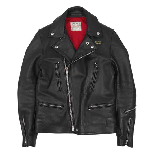 Lewis Leathers ルイスレザー 402T LIGHTNING TIGHT FIT ライトニング タイト フィット レザー ダブル ライダース ブラック系 36【中古】