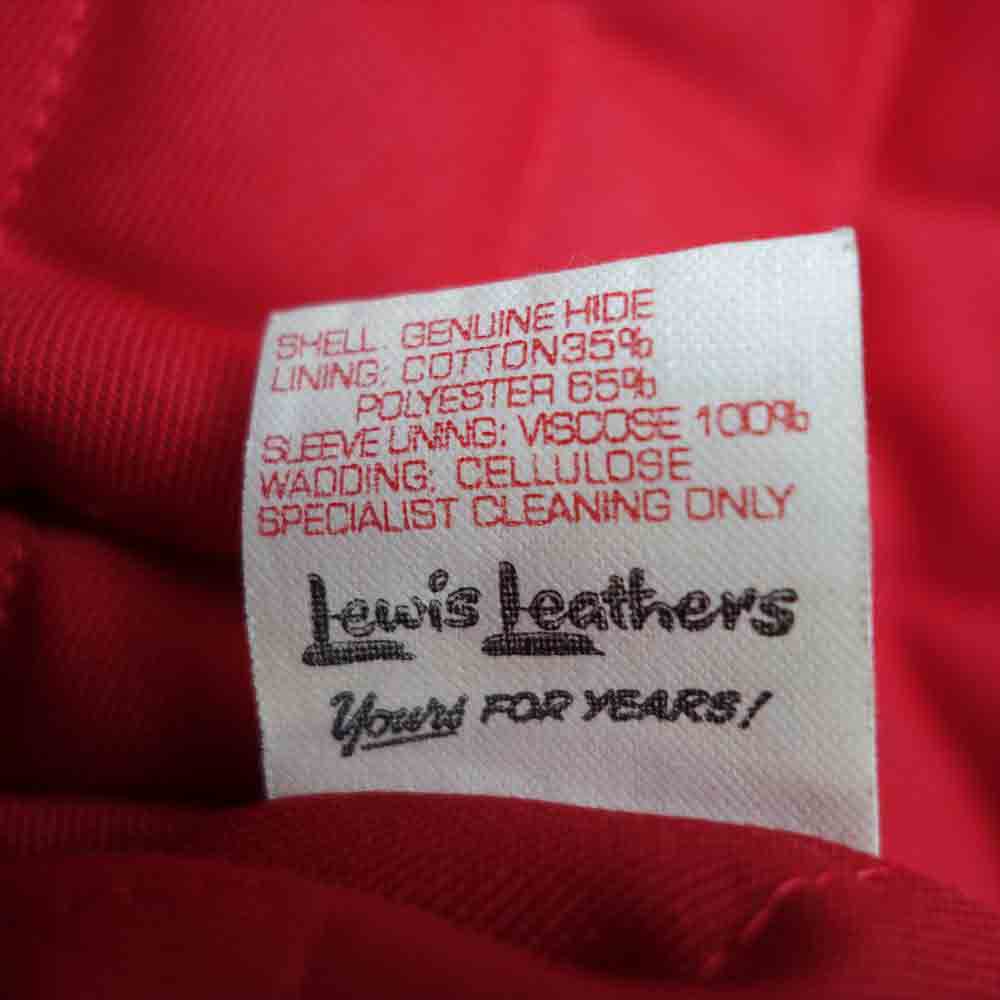 Lewis Leathers ルイスレザー 402T LIGHTNING TIGHT FIT ライトニング タイト フィット レザー ダブル ライダース ブラック系 36【中古】