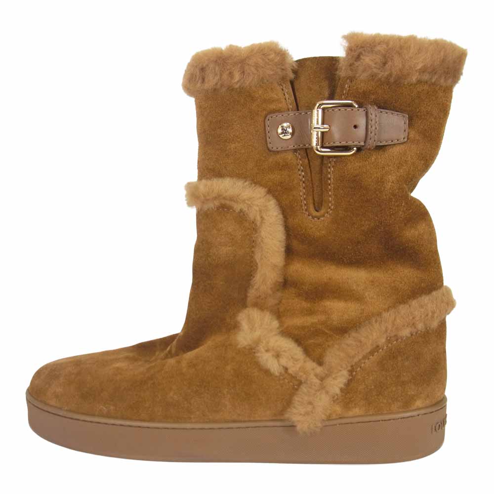 LOUIS VUITTON ルイ・ヴィトン CL0153 スエード ムートン ブーツ ブラウン系 37 1/2【中古】
