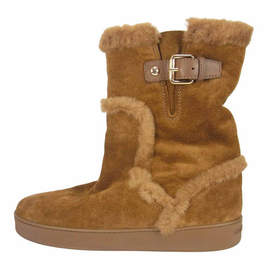 LOUIS VUITTON ルイ・ヴィトン CL0153 スエード ムートン ブーツ ブラウン系 37 1/2【中古】