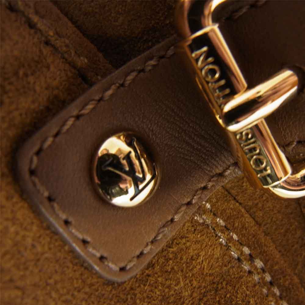 LOUIS VUITTON ルイ・ヴィトン CL0153 スエード ムートン ブーツ ブラウン系 37 1/2【中古】