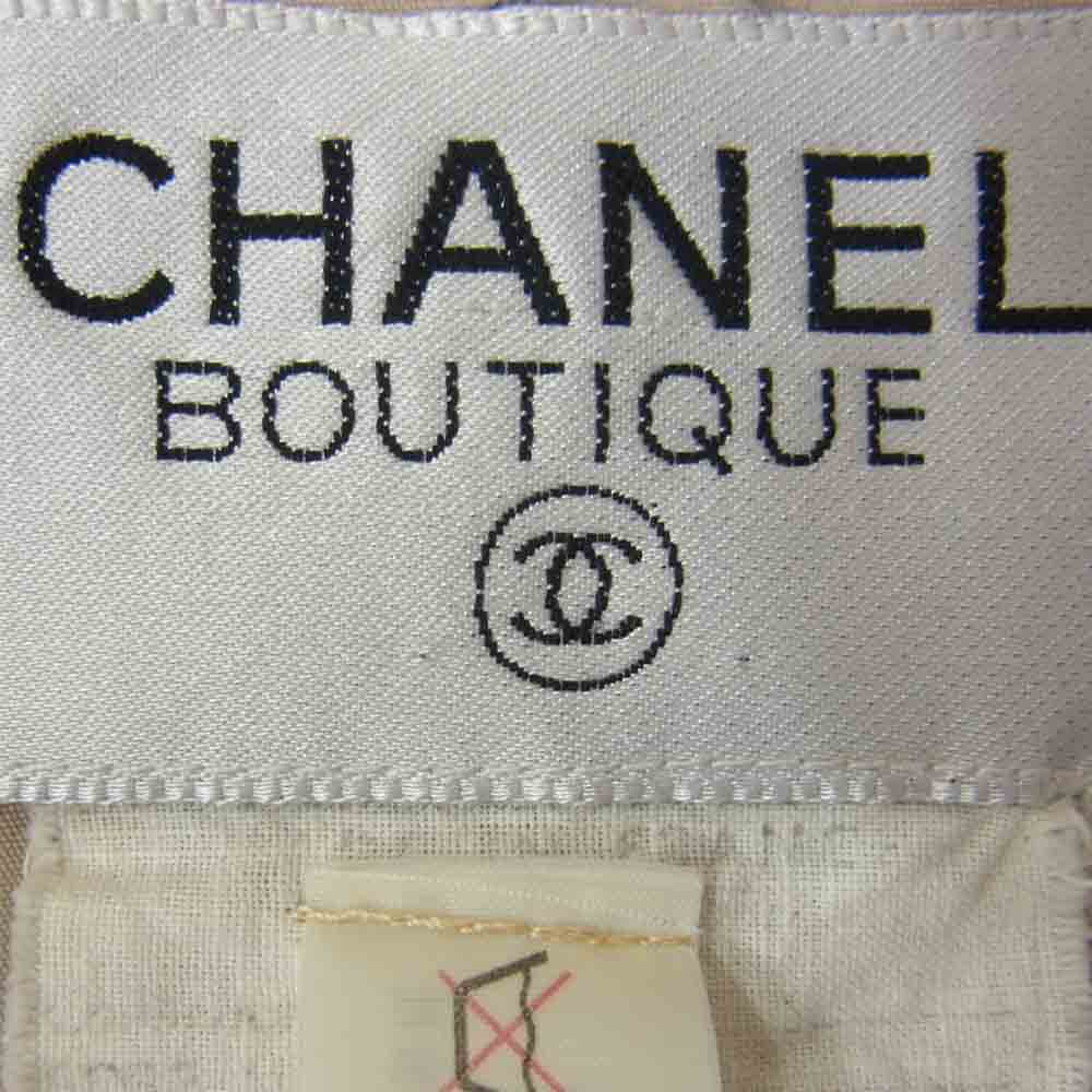 CHANEL シャネル 国内正規品 紙タグ インバネス コート ベージュ系 サイズ表記無【中古】