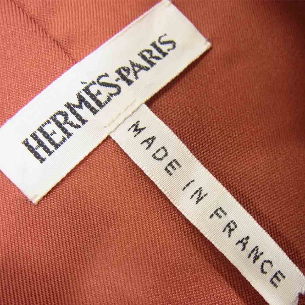 HERMES エルメス 国内正規品 仏製 マルジェラ期 シングル ライダース ジャケット ブラウン系 36【中古】