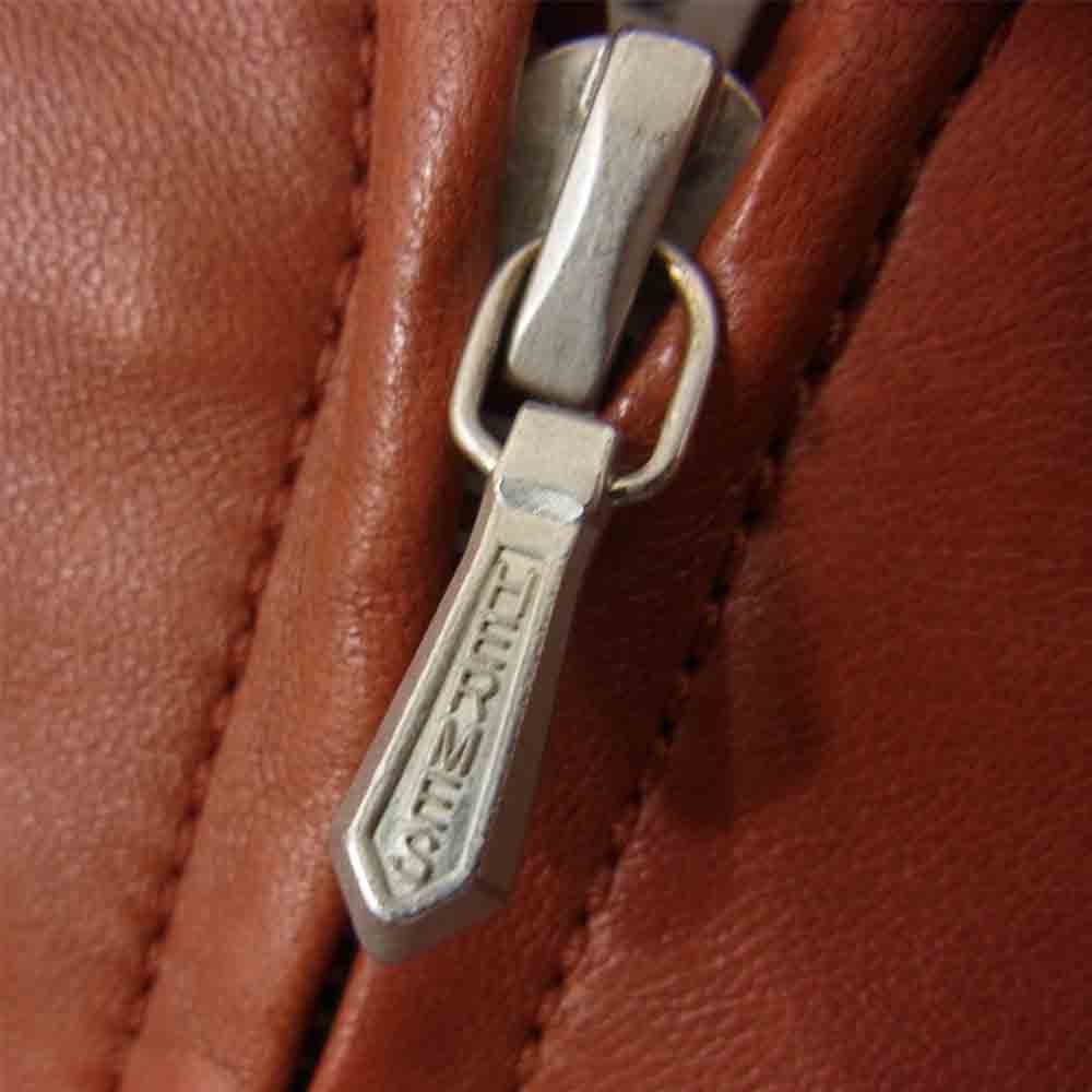 HERMES エルメス 国内正規品 仏製 マルジェラ期 シングル ライダース ジャケット ブラウン系 36【中古】