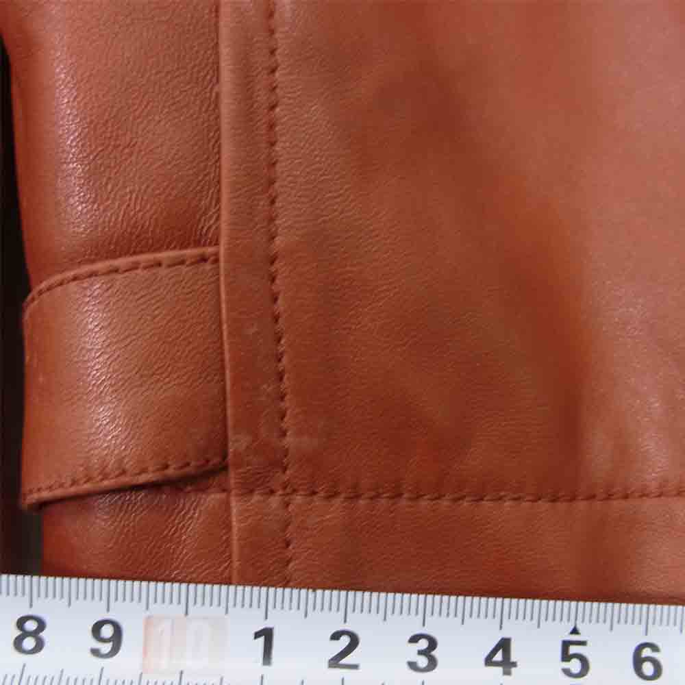 HERMES エルメス 国内正規品 仏製 マルジェラ期 シングル ライダース ジャケット ブラウン系 36【中古】