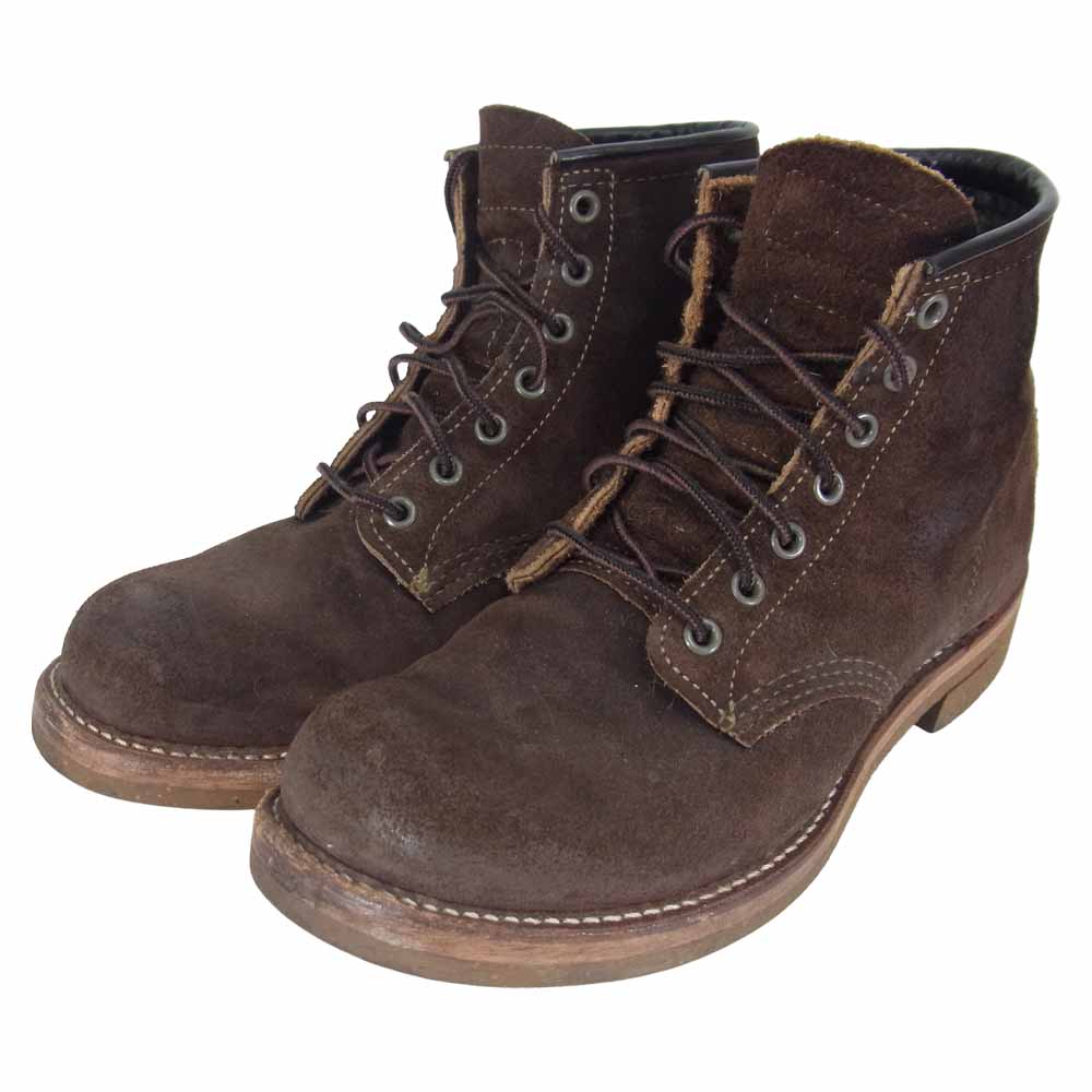 RED WING レッドウィング 4618 × NIGEL CABOURN ナイジェルケーボン MUNSOH BOOT HARRIS TWEED ハリスツイード マンソン ブーツ ブラウン系 7 1/2【中古】