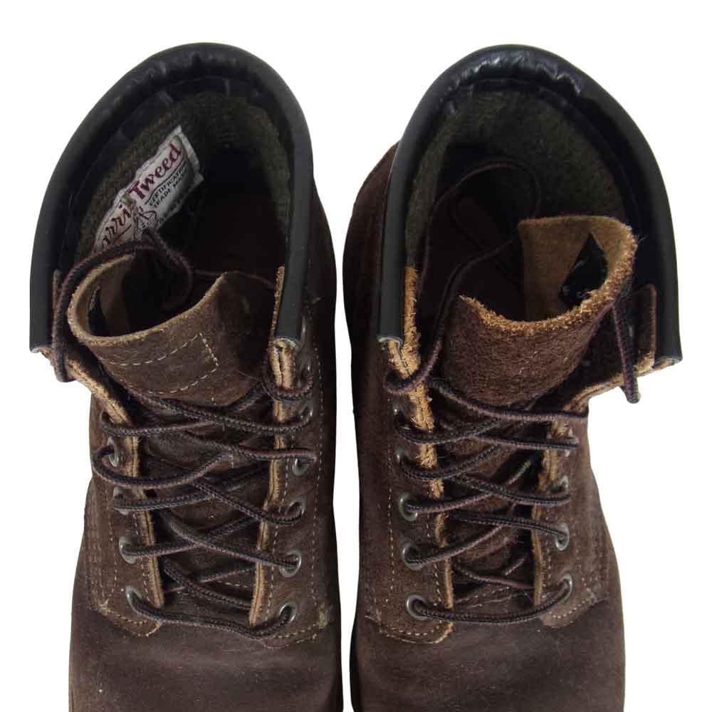 RED WING レッドウィング 4618 × NIGEL CABOURN ナイジェルケーボン MUNSOH BOOT HARRIS TWEED ハリスツイード マンソン ブーツ ブラウン系 7 1/2【中古】