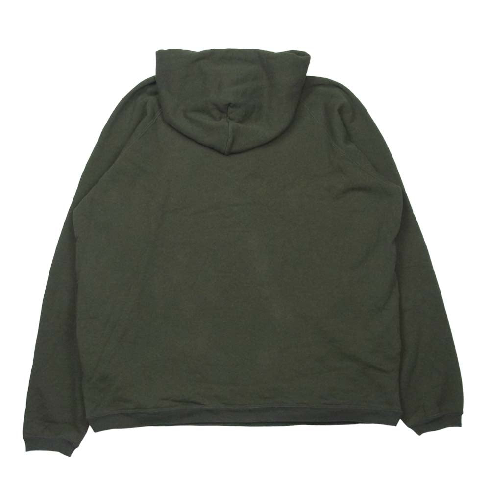 Champion チャンピオン C5-T101 9oz Terry Fleece フーデッド スウェット シャツ パーカー アメリカ製 グレイッシュカーキ系 XL【中古】