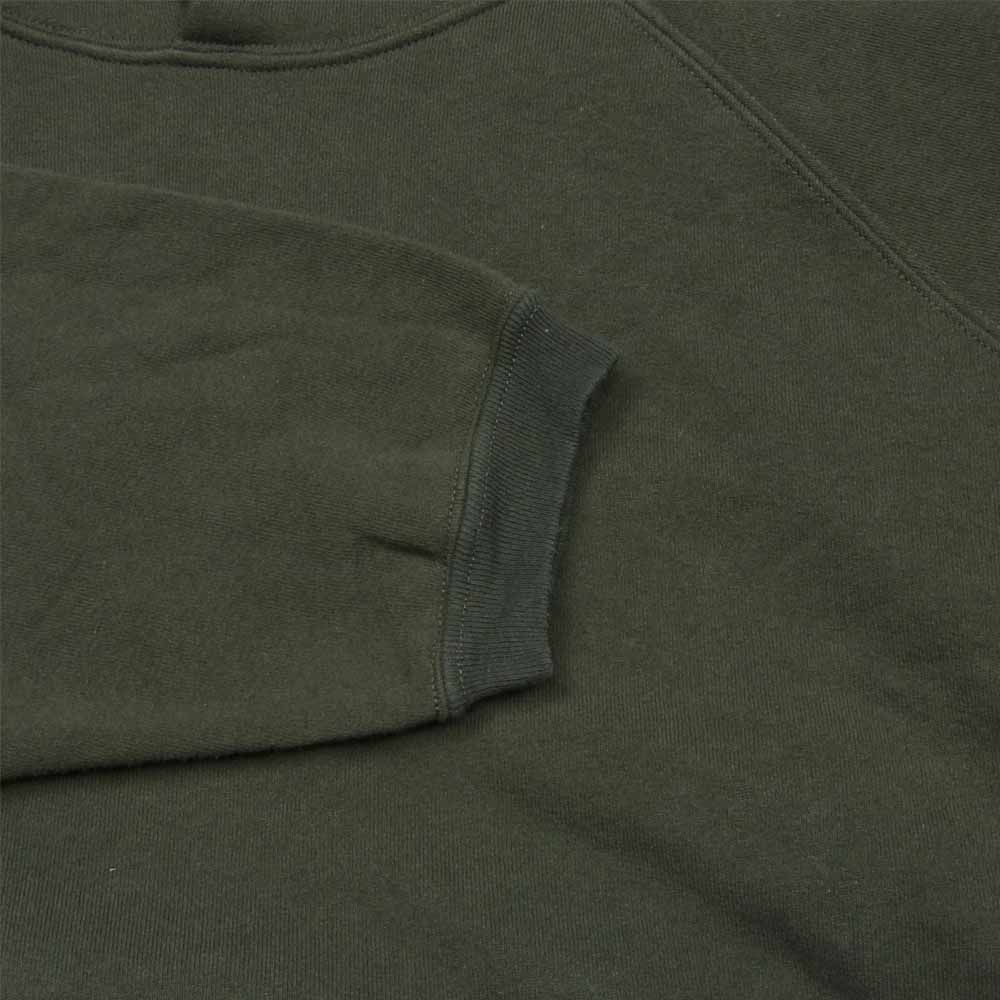 Champion チャンピオン C5-T101 9oz Terry Fleece フーデッド スウェット シャツ パーカー アメリカ製 グレイッシュカーキ系 XL【中古】