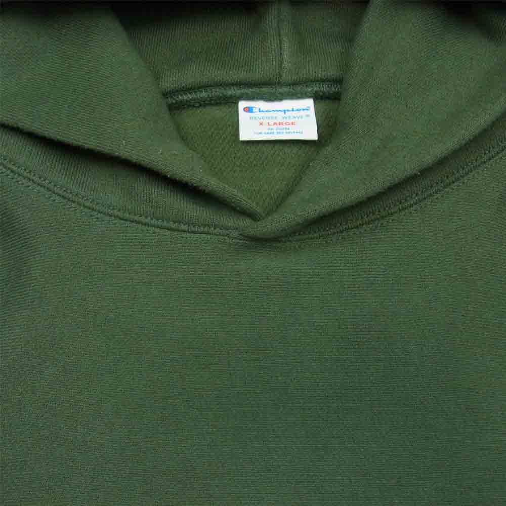 Champion チャンピオン C8-S102 リバースウィーブ ビッグ プルオーバー スウェット パーカー カーキ系 XL【中古】