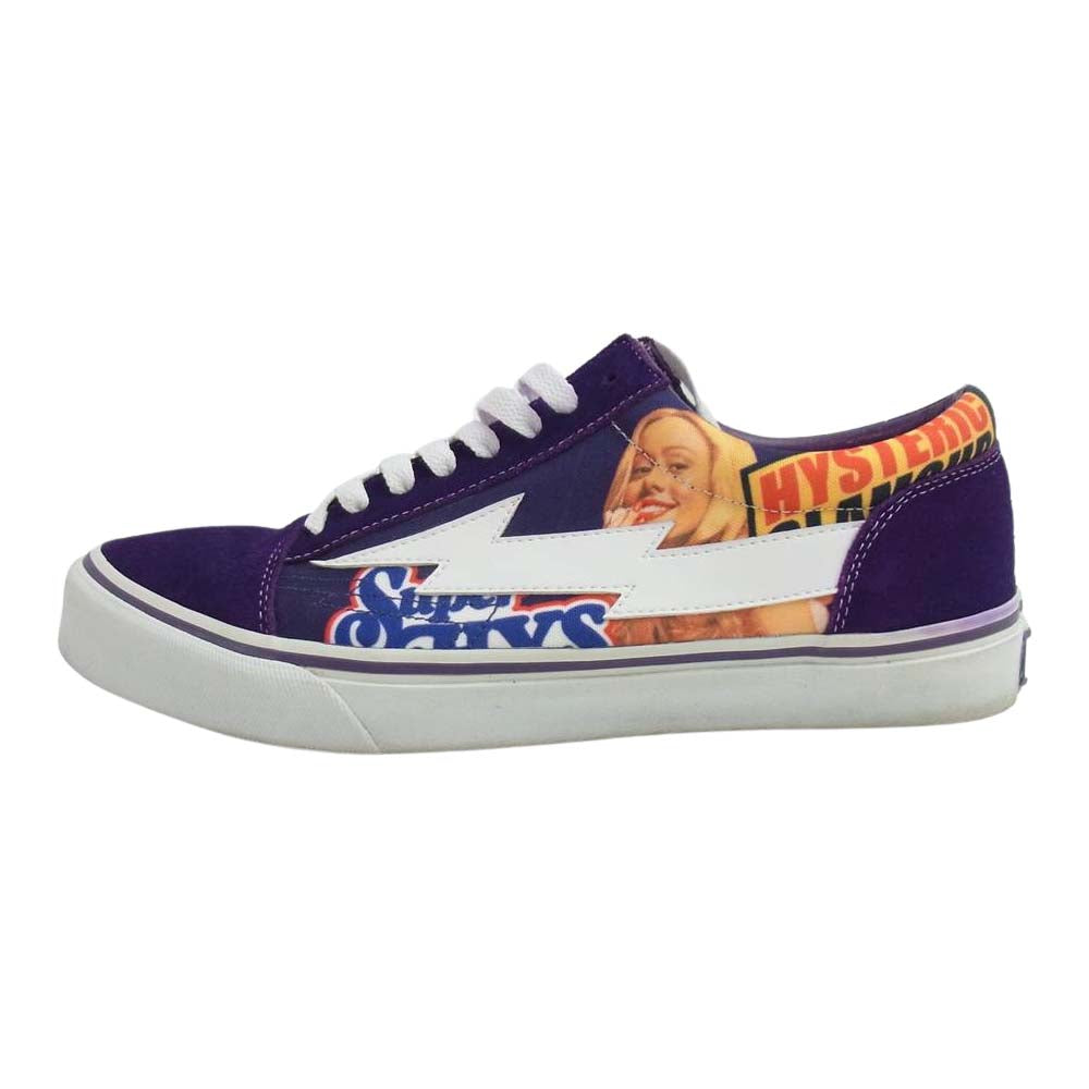 HYSTERIC GLAMOUR ヒステリックグラマー 2193QS05 × REVENGE × STORM リベンジ ストーム ローカット スニーカー パープル系 27cm【中古】