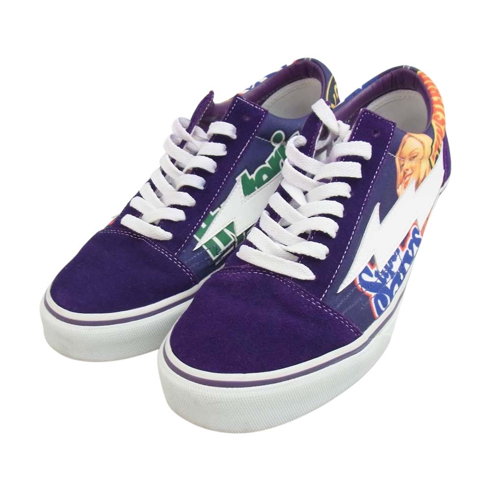 HYSTERIC GLAMOUR ヒステリックグラマー 2193QS05 × REVENGE × STORM リベンジ ストーム ローカット スニーカー パープル系 27cm【中古】