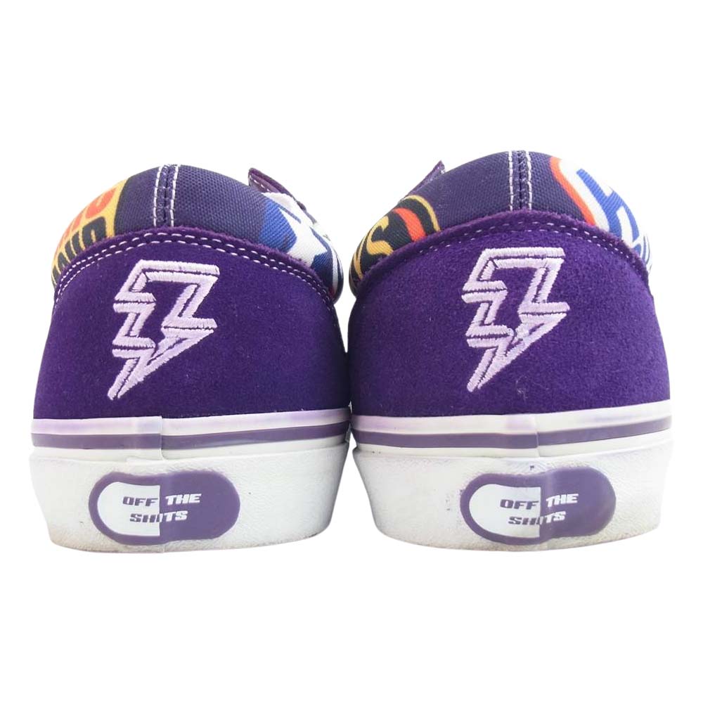 HYSTERIC GLAMOUR ヒステリックグラマー 2193QS05 × REVENGE × STORM リベンジ ストーム ローカット スニーカー パープル系 27cm【中古】