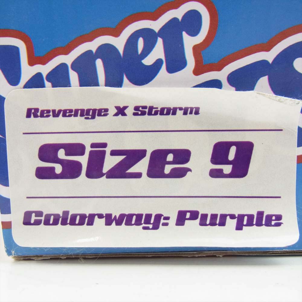 HYSTERIC GLAMOUR ヒステリックグラマー 2193QS05 × REVENGE × STORM リベンジ ストーム ローカット スニーカー パープル系 27cm【中古】