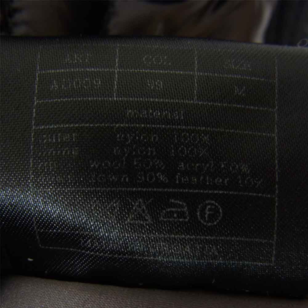 AKM エイケイエム × DUVETICA デュベティカ AD009 ヘリンボーン キルティング フーデッド ダウンジャケット ブラック系 M【中古】