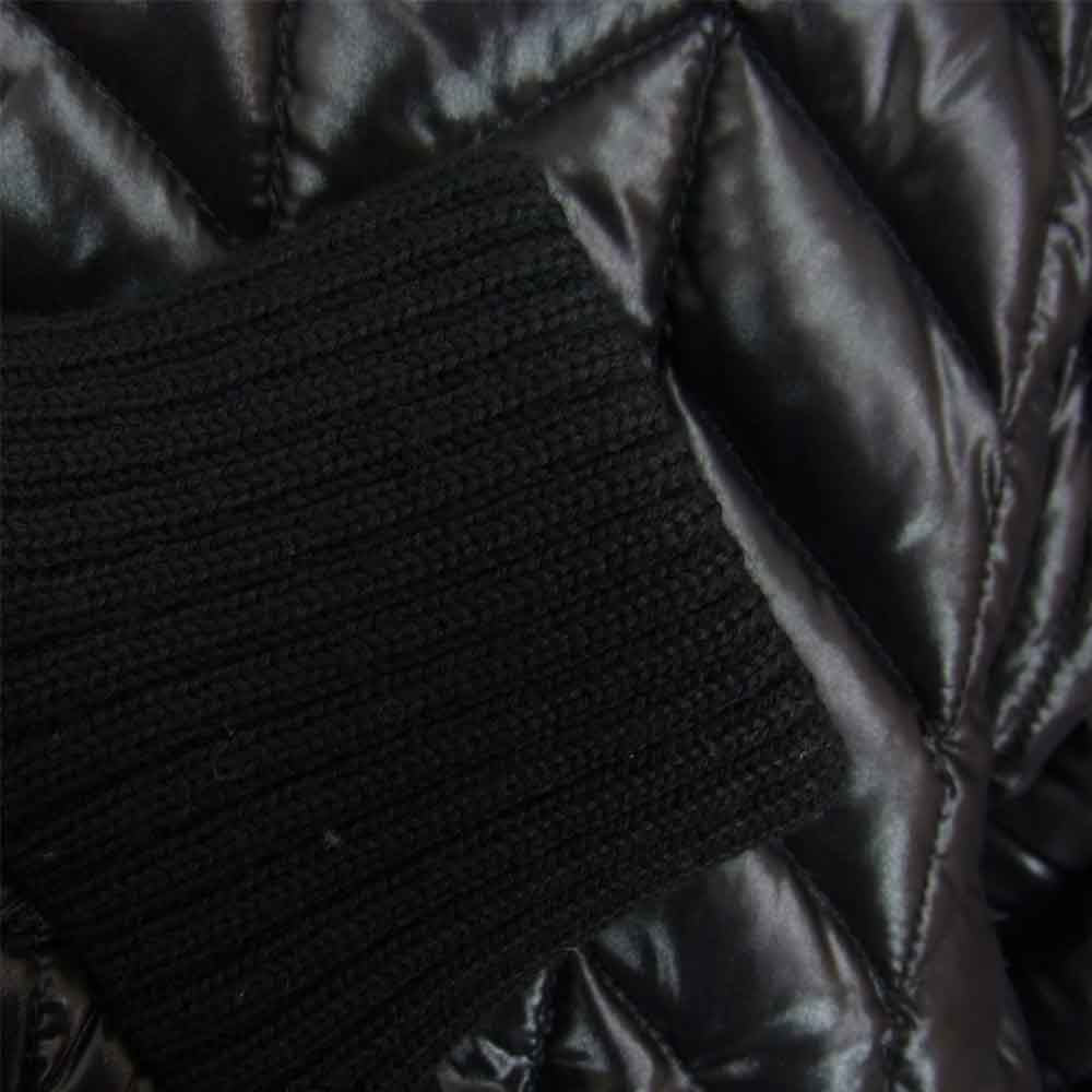 AKM エイケイエム × DUVETICA デュベティカ AD009 ヘリンボーン キルティング フーデッド ダウンジャケット ブラック系 M【中古】