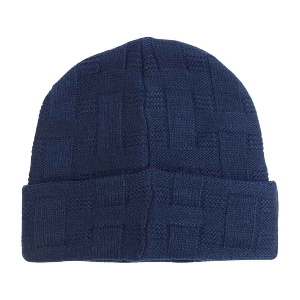Supreme シュプリーム 19AW Basket Weave Beanie バスケット ウェーブ ビーニー ニット帽 ネイビー系【新古品】【未使用】【中古】