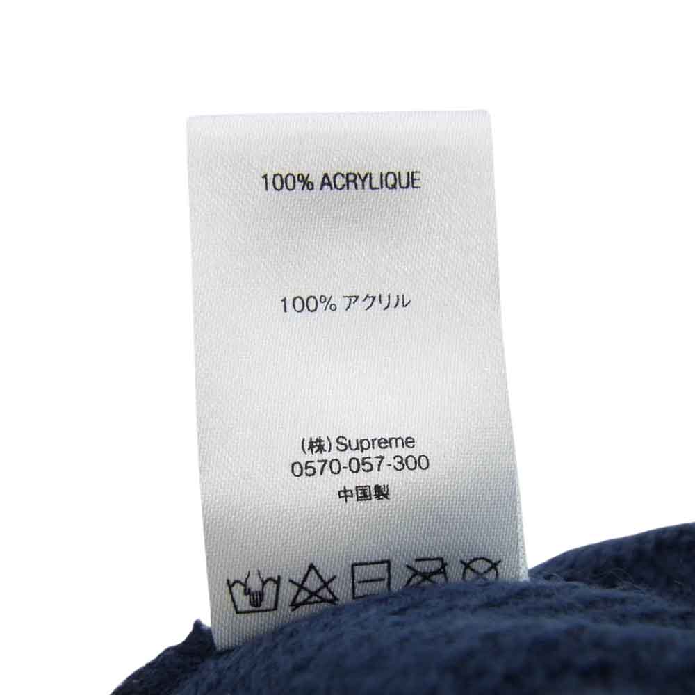 Supreme シュプリーム 19AW Basket Weave Beanie バスケット ウェーブ ビーニー ニット帽 ネイビー系【新古品】【未使用】【中古】