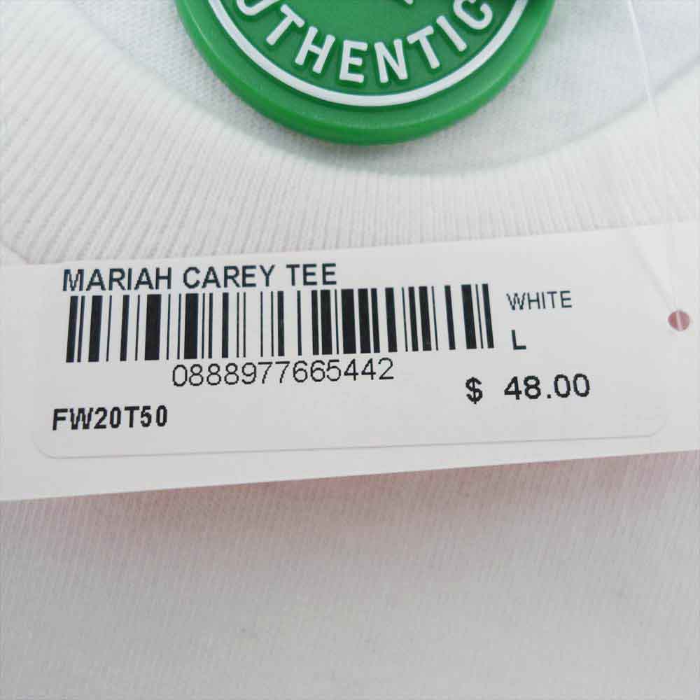 Supreme シュプリーム 20AW Mariah Carey Tee マライア キャリー Tシャツ ホワイト系 L【極上美品】【中古】