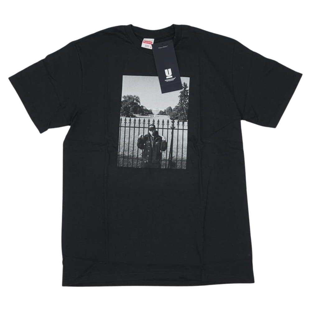 Supreme シュプリーム 18SS SPU3802 × UNDERCOVER アンダーカバー Public Enemy White House Tee パブリックエネミー ホワイト ハウス Tシャツ ブラック系 M【極上美品】【中古】