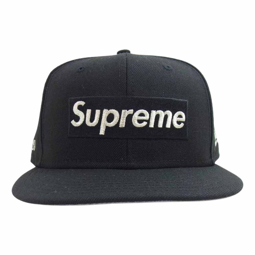 Supreme シュプリーム 20SS $1M Metallic Box Logo New Era ニューエラ ボックスロゴ キャップ ブラック系 58.7cm【極上美品】【中古】