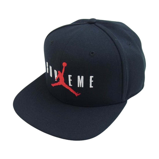 Supreme シュプリーム 15AW NIKE JORDAN 6 Panel Cap ナイキ ジョーダン 6パネル キャップ ブラック系【極上美品】【中古】