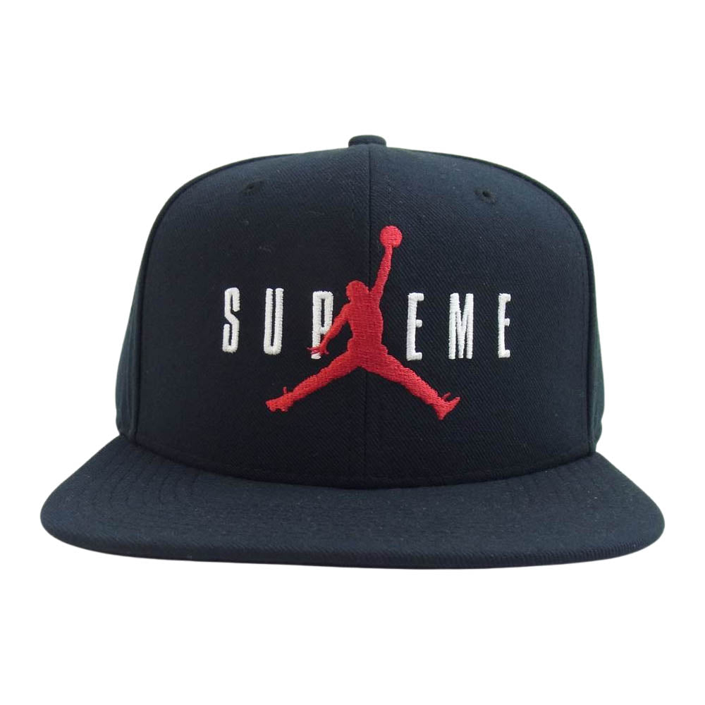 Supreme シュプリーム 15AW NIKE JORDAN 6 Panel Cap ナイキ ジョーダン 6パネル キャップ ブラック系【極上美品】【中古】