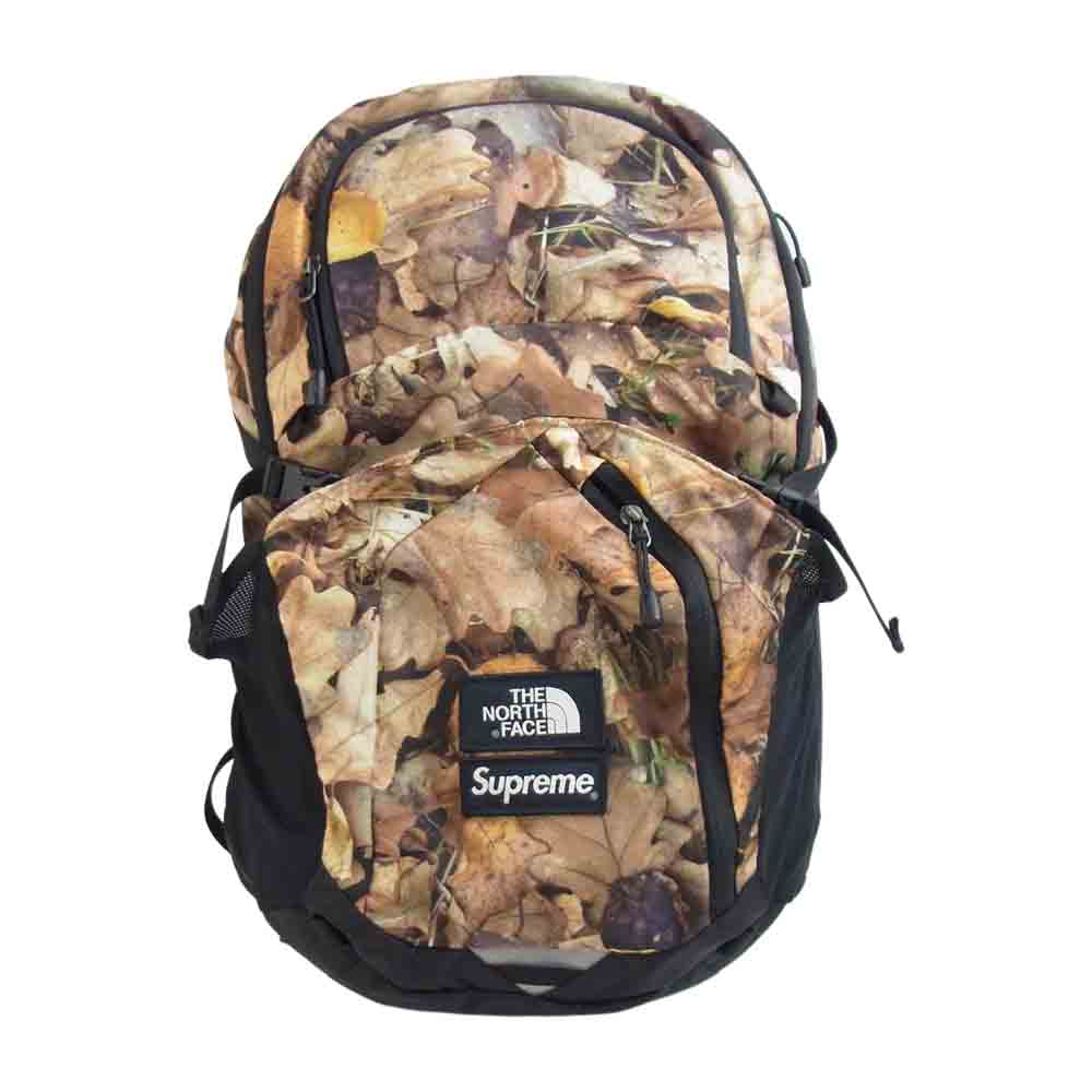 Supreme シュプリーム 16AW × THE NORTH FACE ノースフェイス Leaves Pocono Backpack リーブス 枯葉 バックパック ブラウン系【中古】