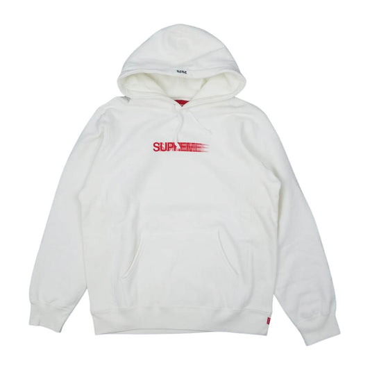 Supreme シュプリーム 20SS Motion Logo Hooded Sweatshirt モーションロゴ フーデッド スウェット プルオーバー パーカー ホワイト系 L【極上美品】【中古】