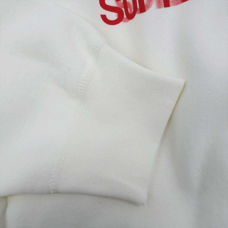 Motion Logo Hooded Sweatshirt プルオーバーパーカー ホワイト レッド 20SS