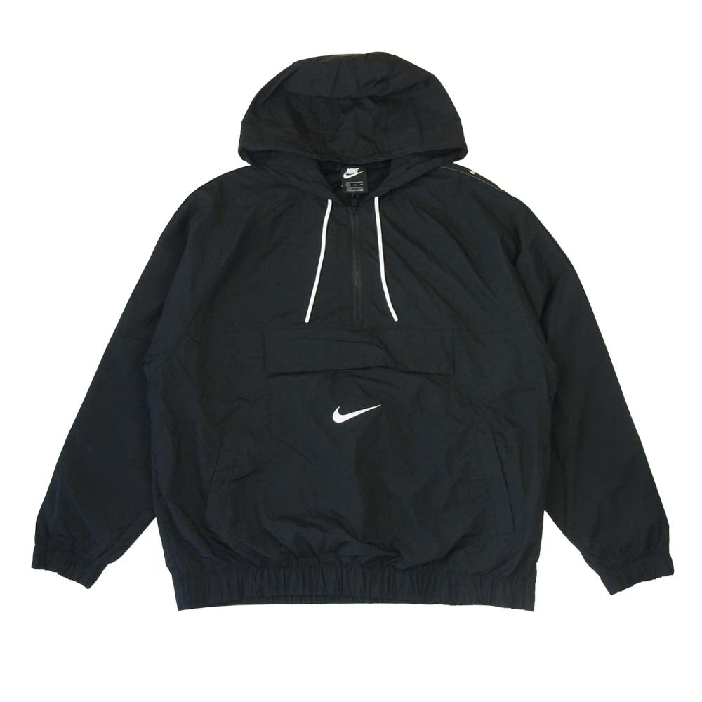 NIKE ナイキ CD0420-010 SWOOSH WOVEN JACKET スウッシュ ウーブン プルオーバー アノラック ジャケット ブラック系 XL【美品】【中古】