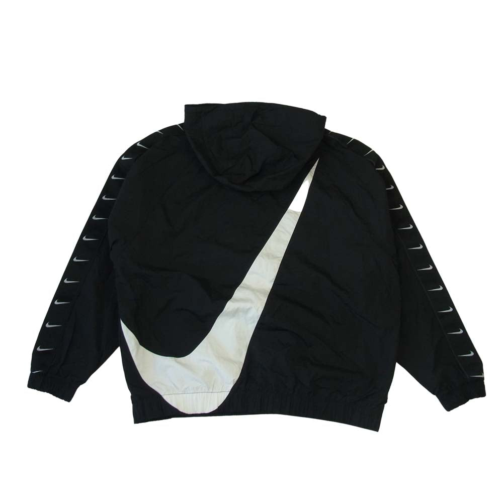 NIKE ナイキ CD0420-010 SWOOSH WOVEN JACKET スウッシュ ウーブン プルオーバー アノラック ジャケット ブラック系 XL【美品】【中古】