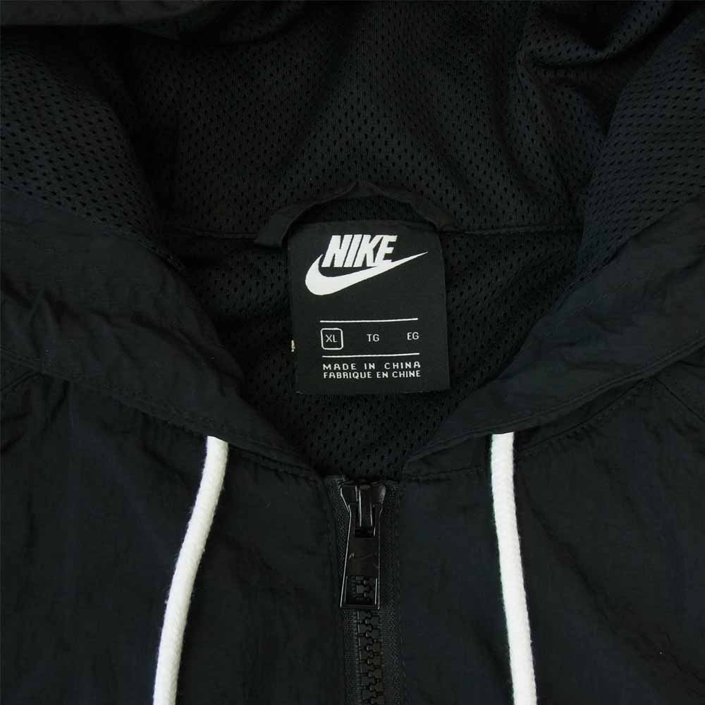 NIKE ナイキ CD0420-010 SWOOSH WOVEN JACKET スウッシュ ウーブン プルオーバー アノラック ジャケット ブラック系 XL【美品】【中古】